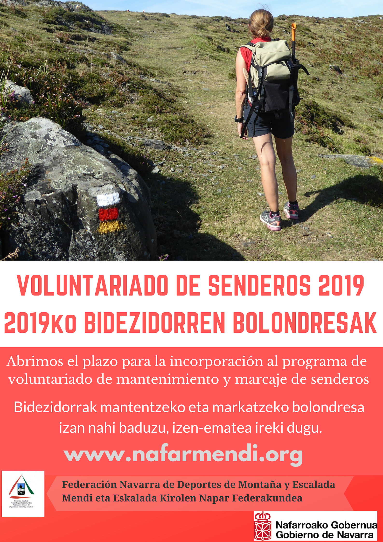 INSCRIPCIONES AL VOLUNTARIADO DE SENDEROS 2019
